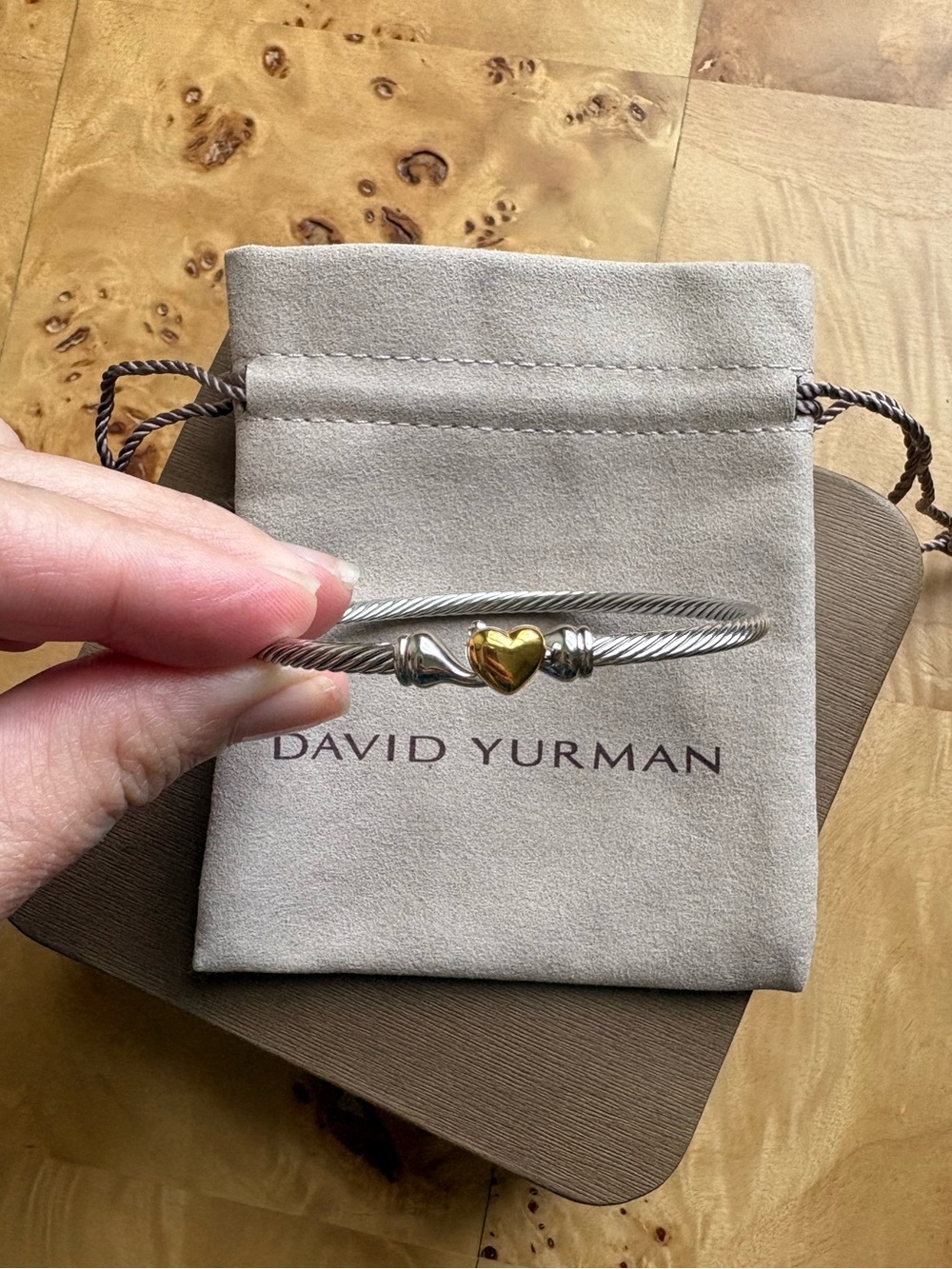 David Yurman Classic Cable Heart Bracelet
